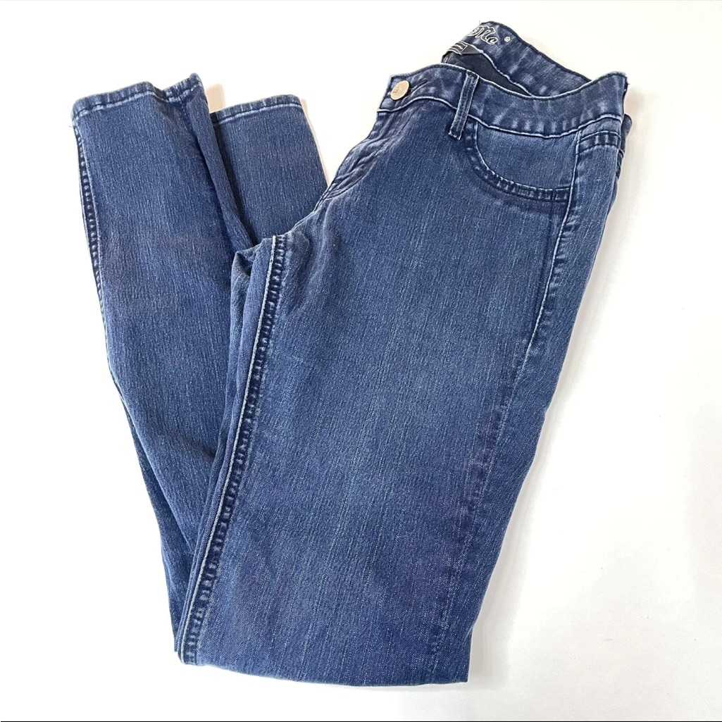 Miss Me Womens Jeans Size 27 Ashley Low Rise Jegging Dark Wash Blue #0356